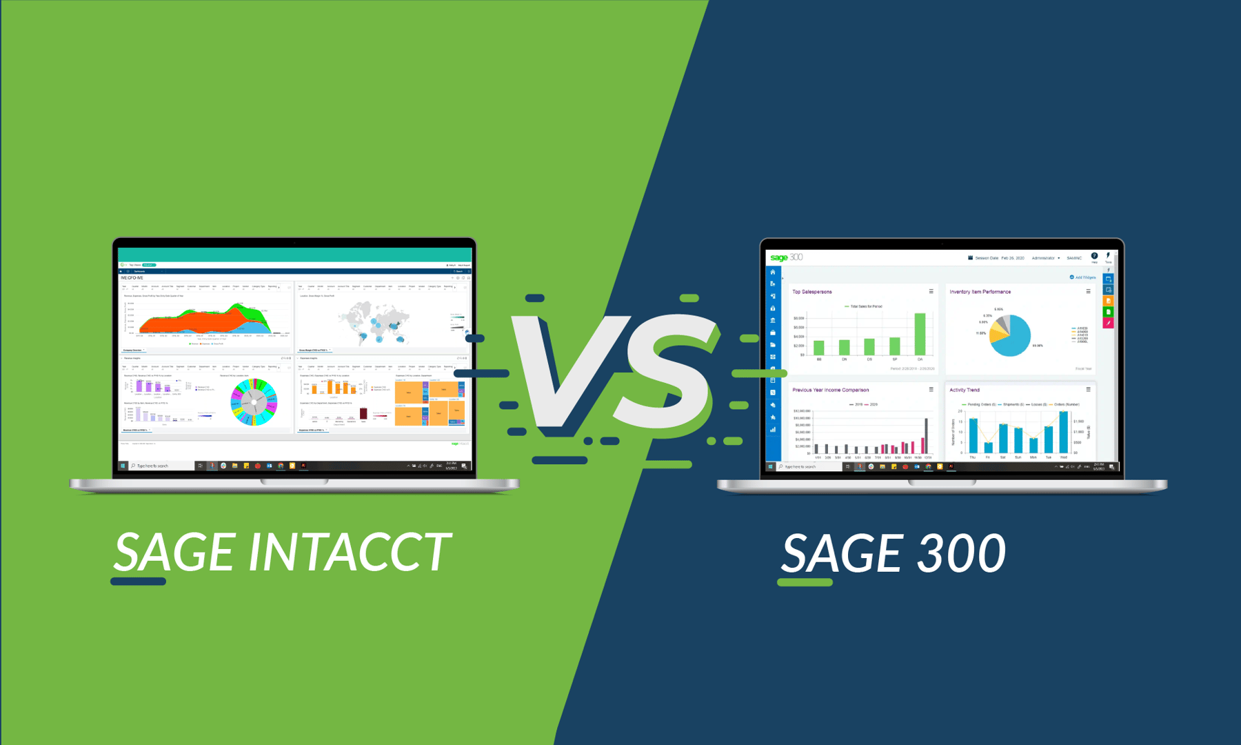 What's the difference between Sage 300 and Sage Intacct?